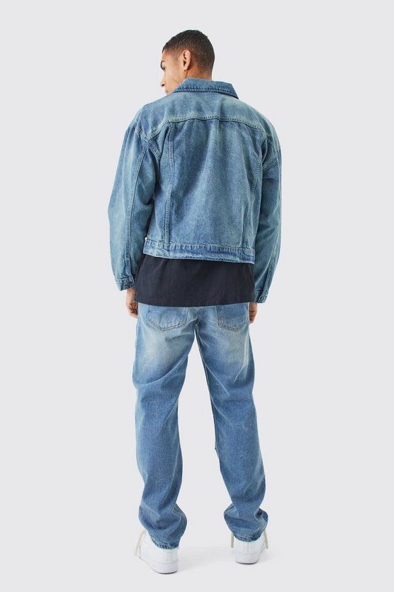 Kastige Jeansjacke