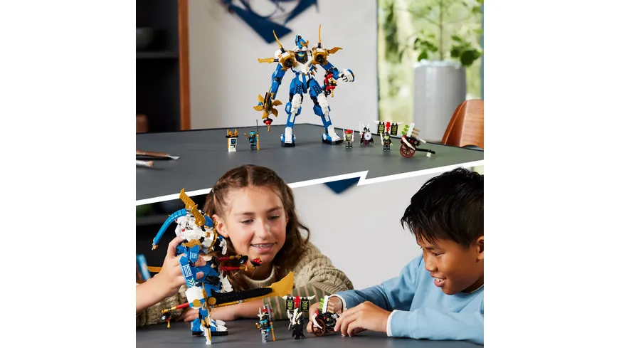 LEGO NINJAGO 71785 Jays Titan-Mech, Ninja Spielzeug für Jungen & Mädchen