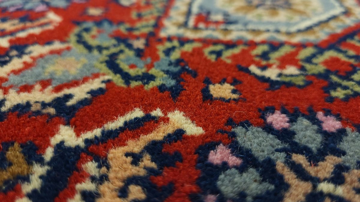Teppich aus Indien Benaras Bidjar 50 rot 40 x 60 cm
