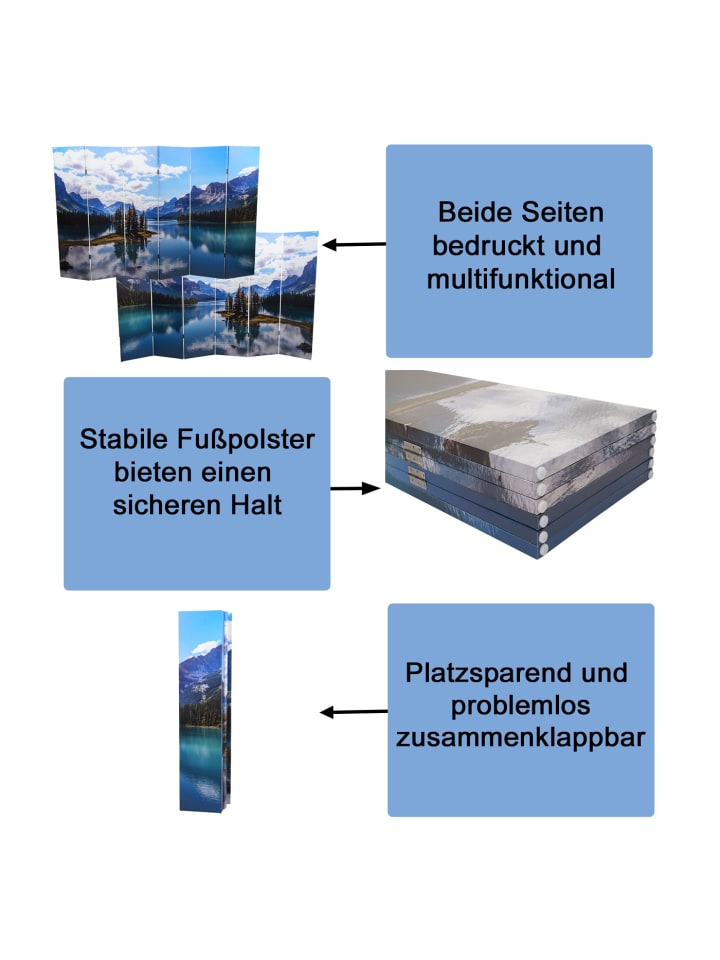 MCW Foto-Paravent A83, 180x244cm See günstig kaufen onesize