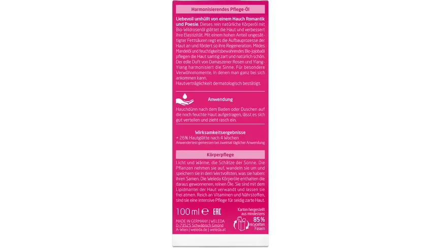 WELEDA WILDROSE Harmonisierendes Pflege-Öl 100 ml