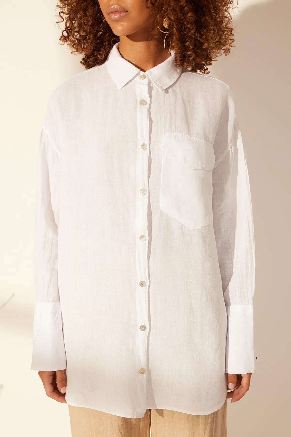 Trendyol Collection  Hemd - Weiß - Oversized