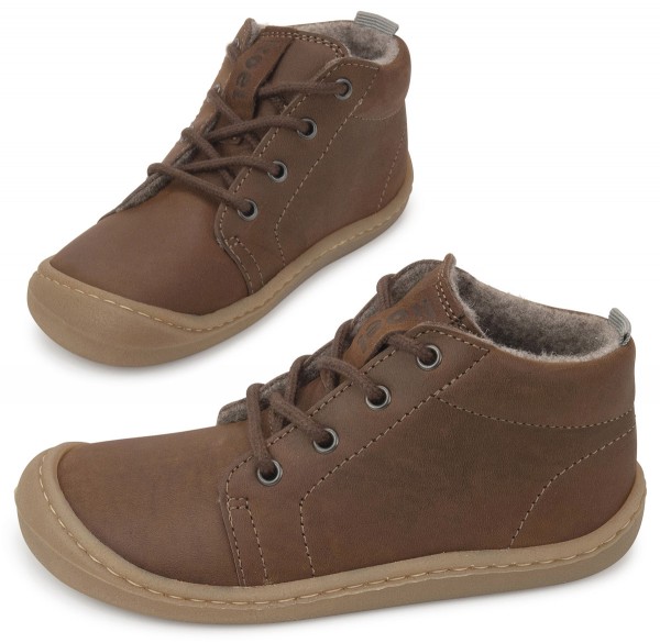 Koel classic ~ Ben MidCut Schnürschuh Wollfleece ~ Chocolate