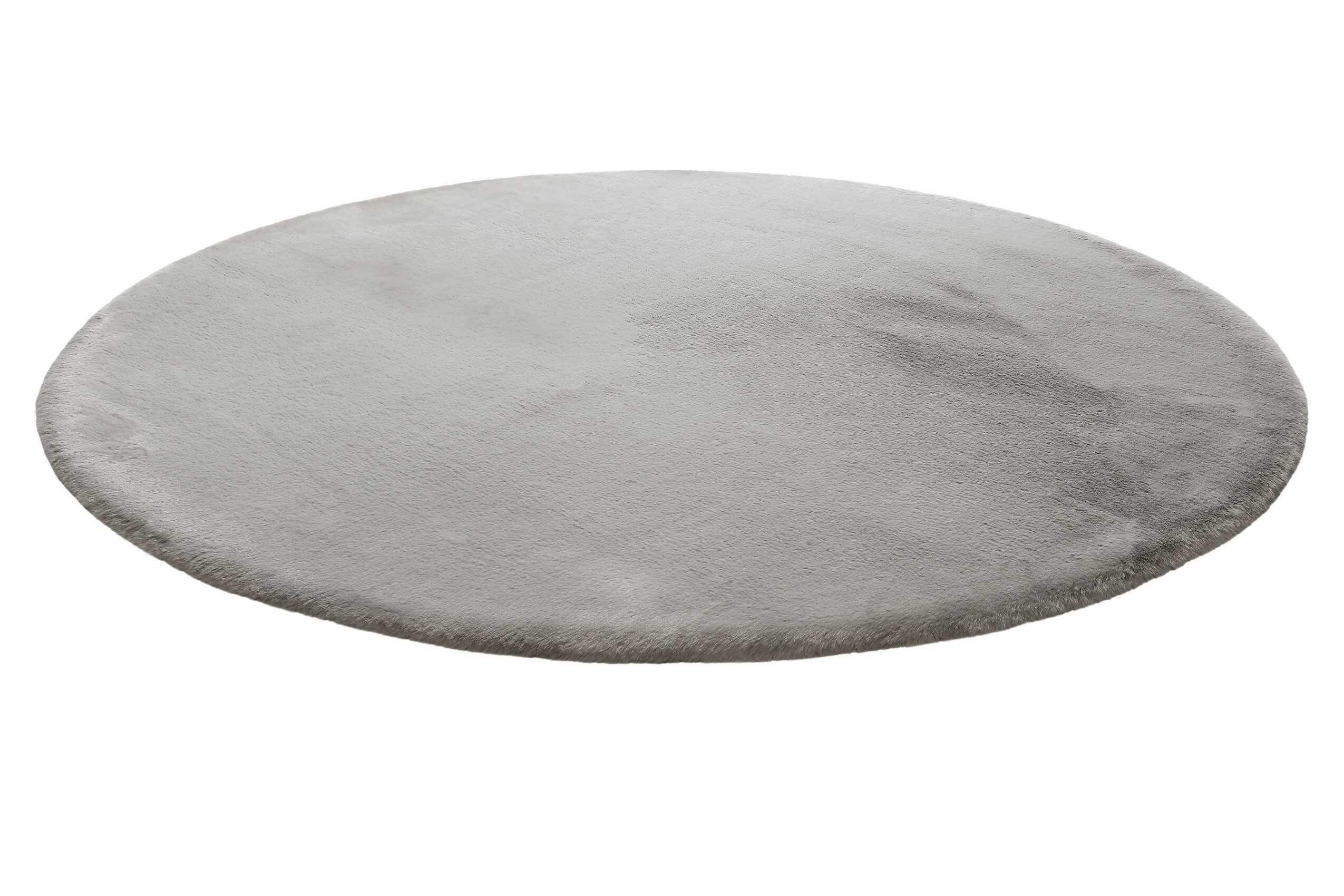 Hochflor-Teppich Vita, Homie Living, rund, Höhe: 25 mm, moderner, super kuscheliger Teppich, Fell-Haptik, Wohnzimmer