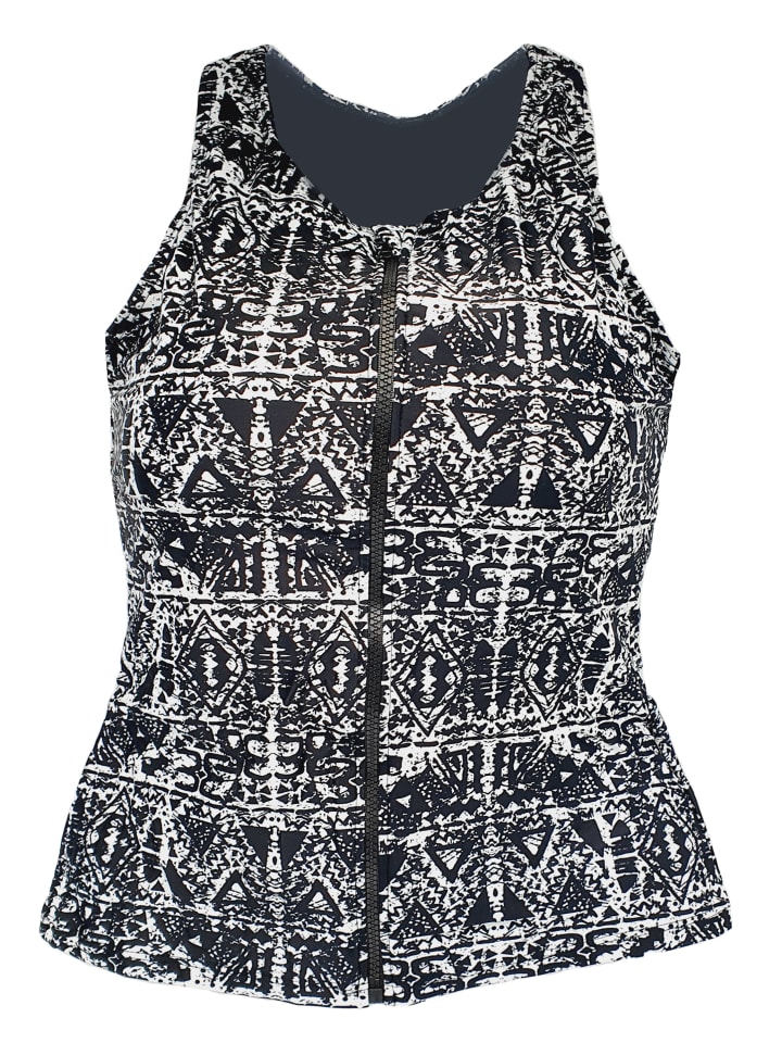 BECO the world of aquasports Tankini Top BEsuit Racerback Swimtop in schwarz-weiß günstig kaufen