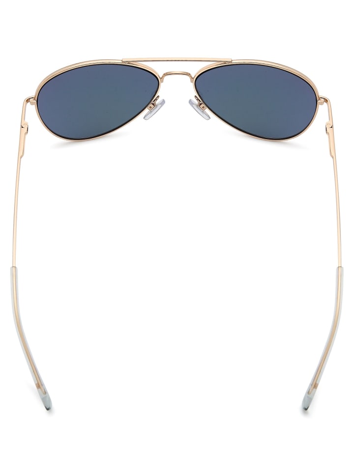 styleBREAKER Piloten Sonnenbrille in Gold / Lila verspiegelt günstig kaufen onesize