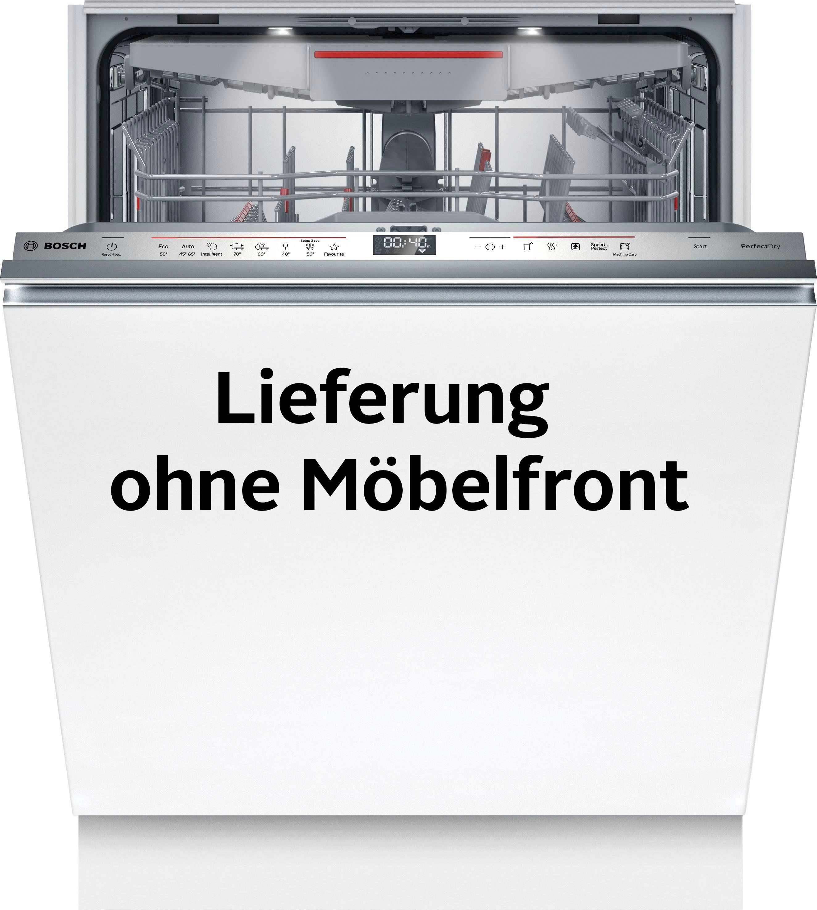 BOSCH vollintegrierbarer Geschirrspüler Serie 6, SMV6ZCX16E, 14 Maßgedecke