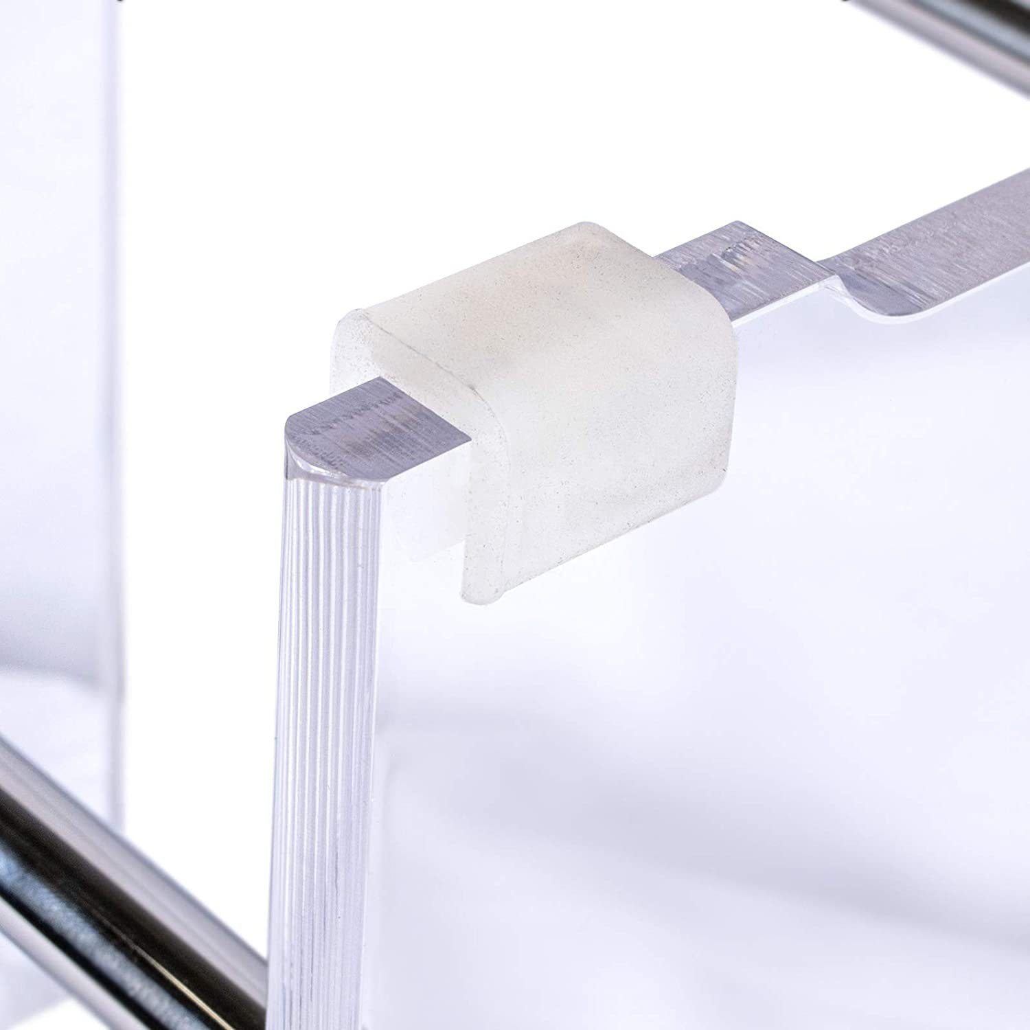 Schulte Duschhocker XL, aus Acrylglas, mit extra großer Sitzfläche, belastbar bis 130 kg, ergonomisch geformt, rutsch- und standfest, Restposten