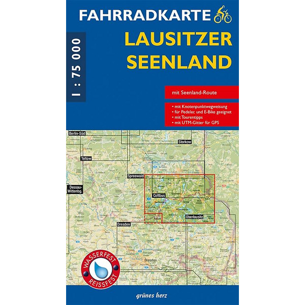 FAHRRADKARTE LAUSITZER SEENLAND 1:75.000 - Fahrradkarte