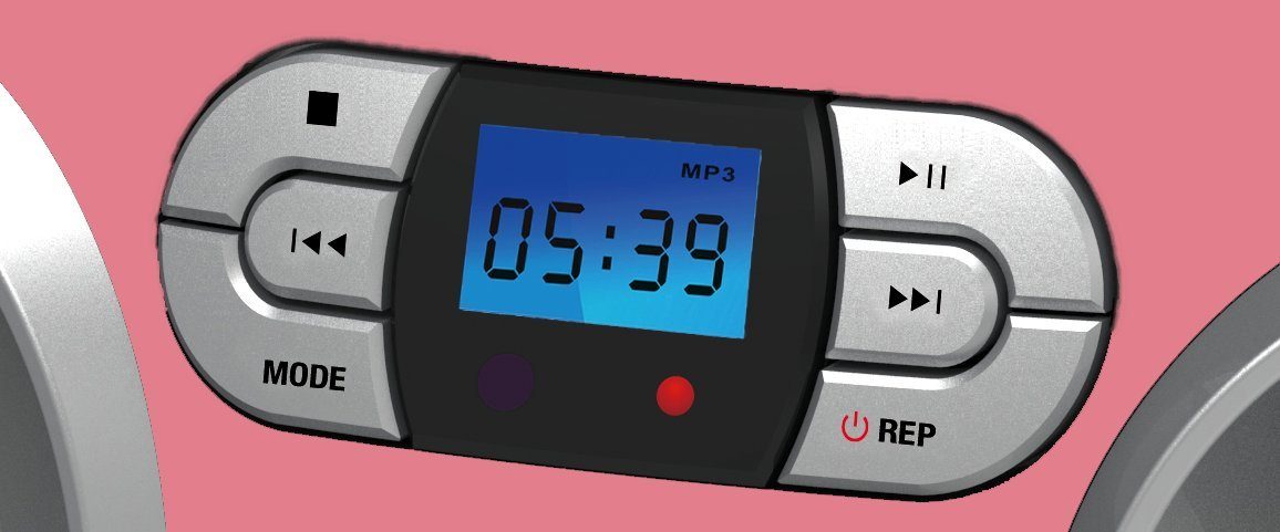 OUTMARK Baio Pink CD-Radiorecorder (FM-Radio)