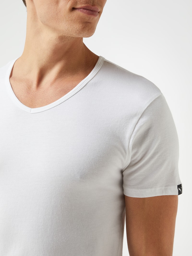 Regular Fit T-Shirt im 2er-Pack in weiß