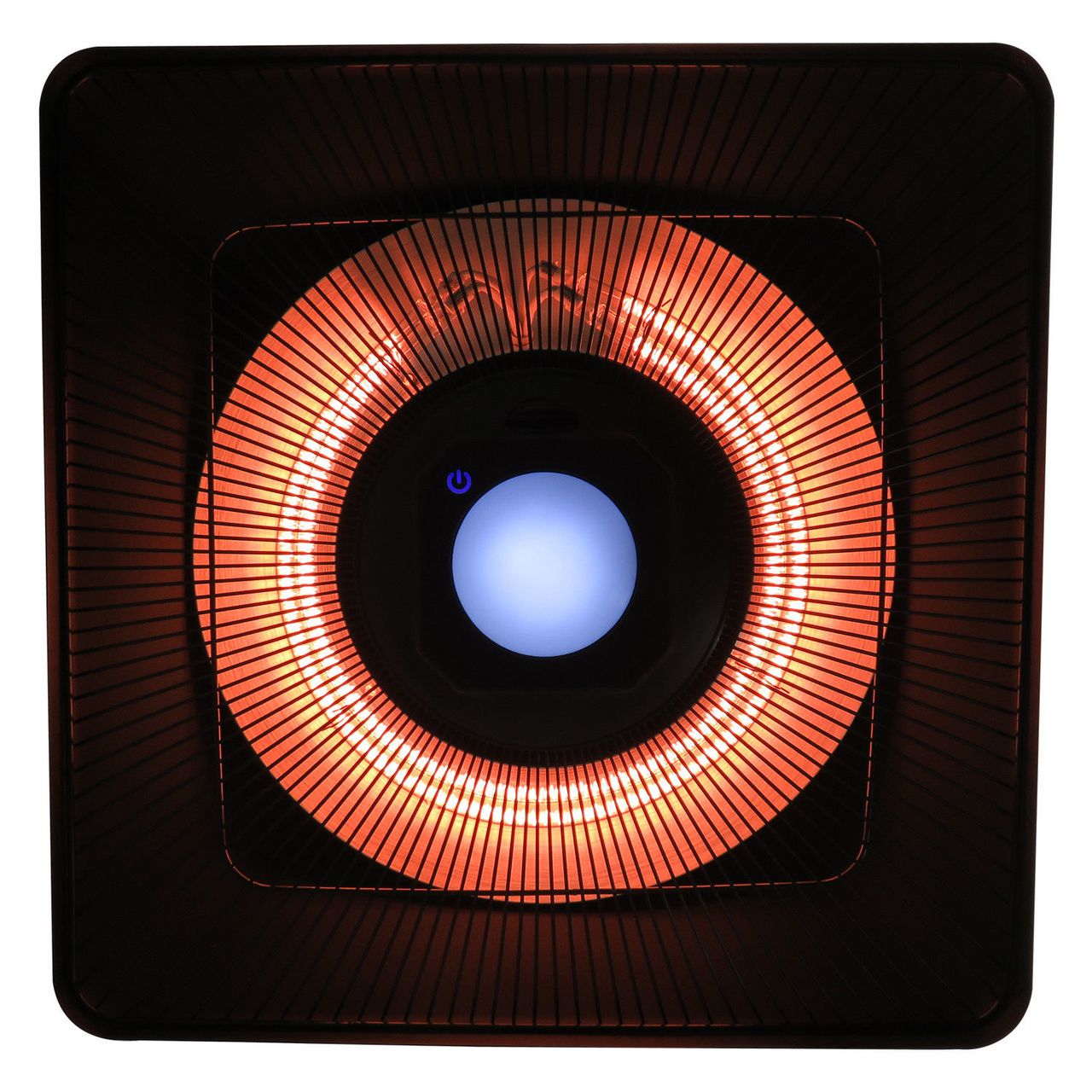 Outsunny Terrassenstrahler mit Fernbedienung LED Beleuchtung, 2000W, 43x43x25cm