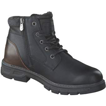 Tom Tailor Schnür Boots in schwarz