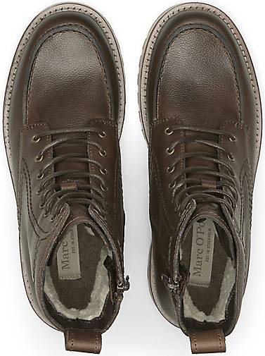 Marc O'Polo Schnürstiefel aus hochwertigem Pull-Up-Rindleder