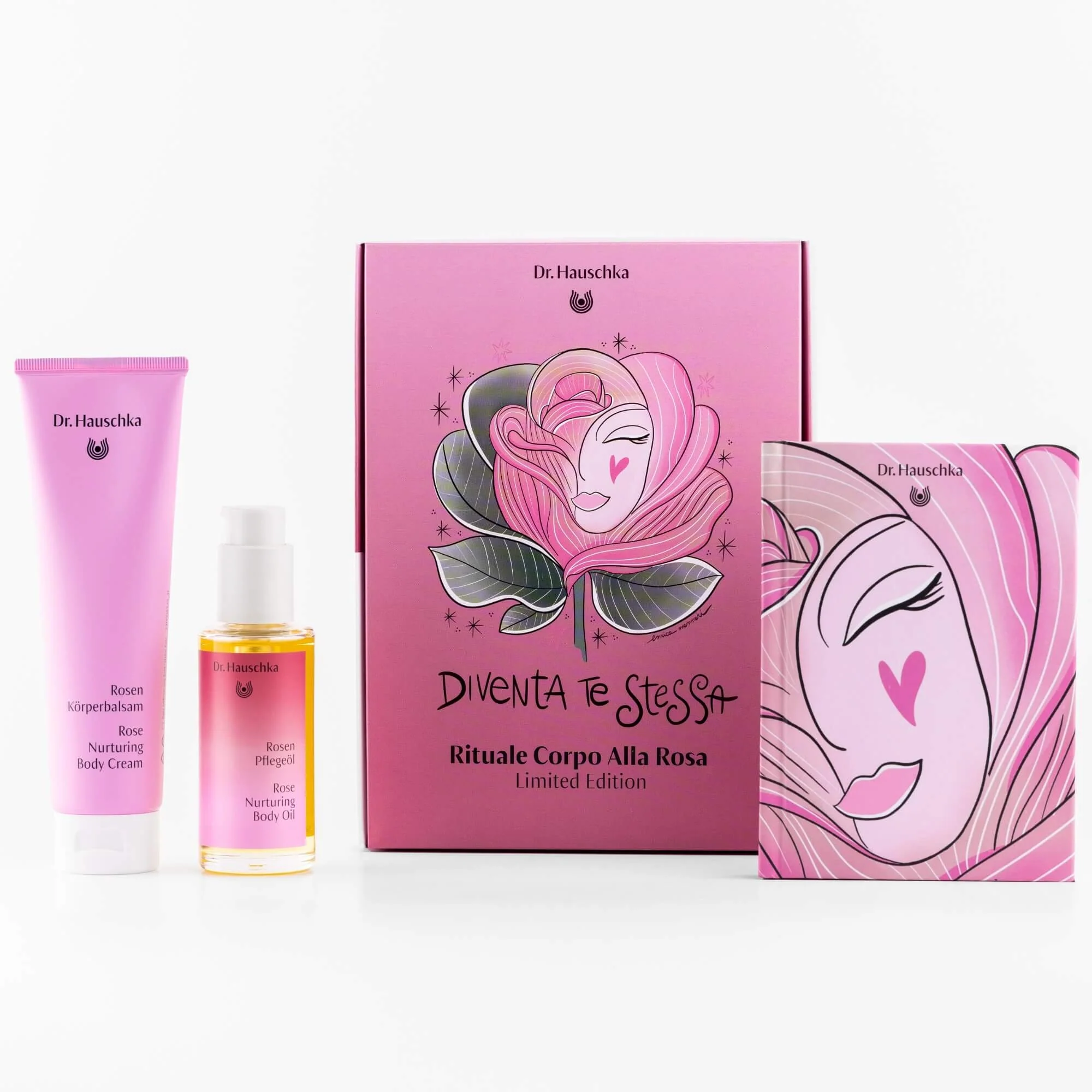 Set za ritual za tijelo Rose Wing - hranjivi set, hidratantni set