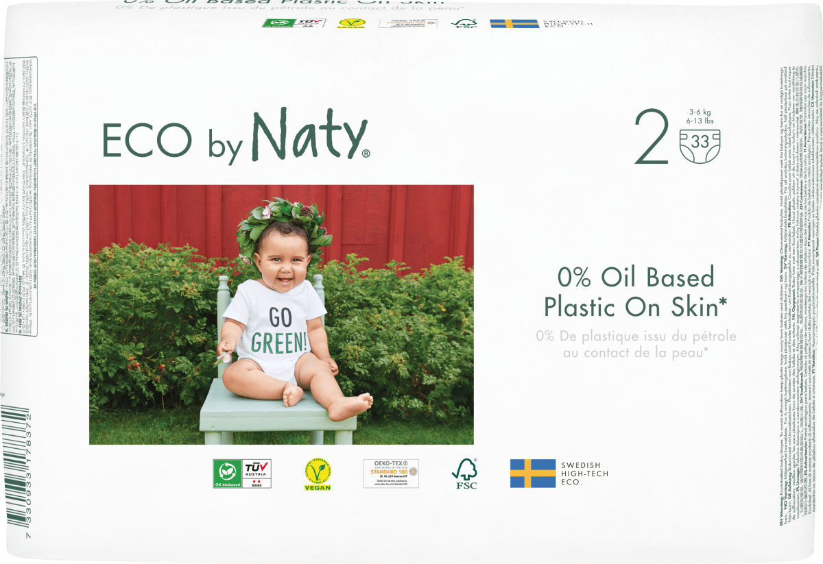 Windeln Eco by Naty Gr. 2 (3-6 kg), 33 St