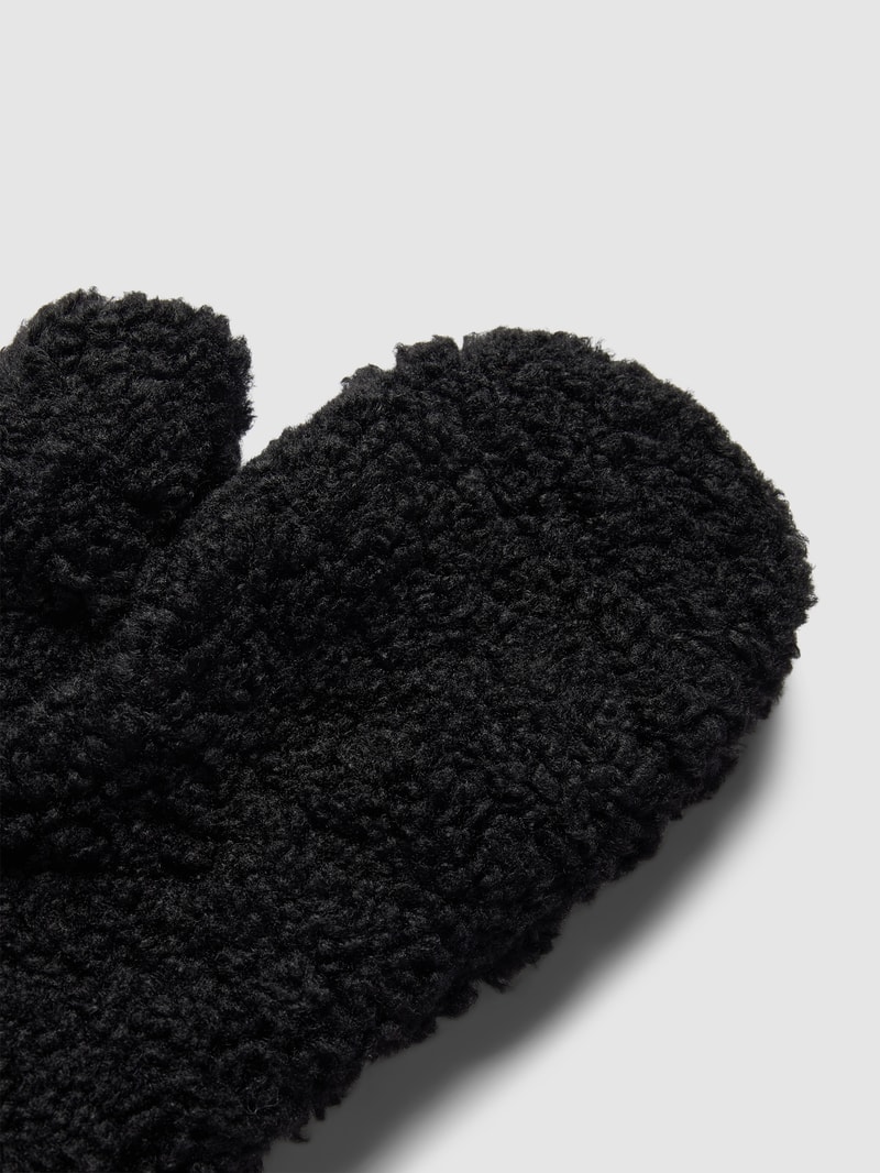 Handschuhe mit Label-Detail Modell 'Yosie' in schwarz
