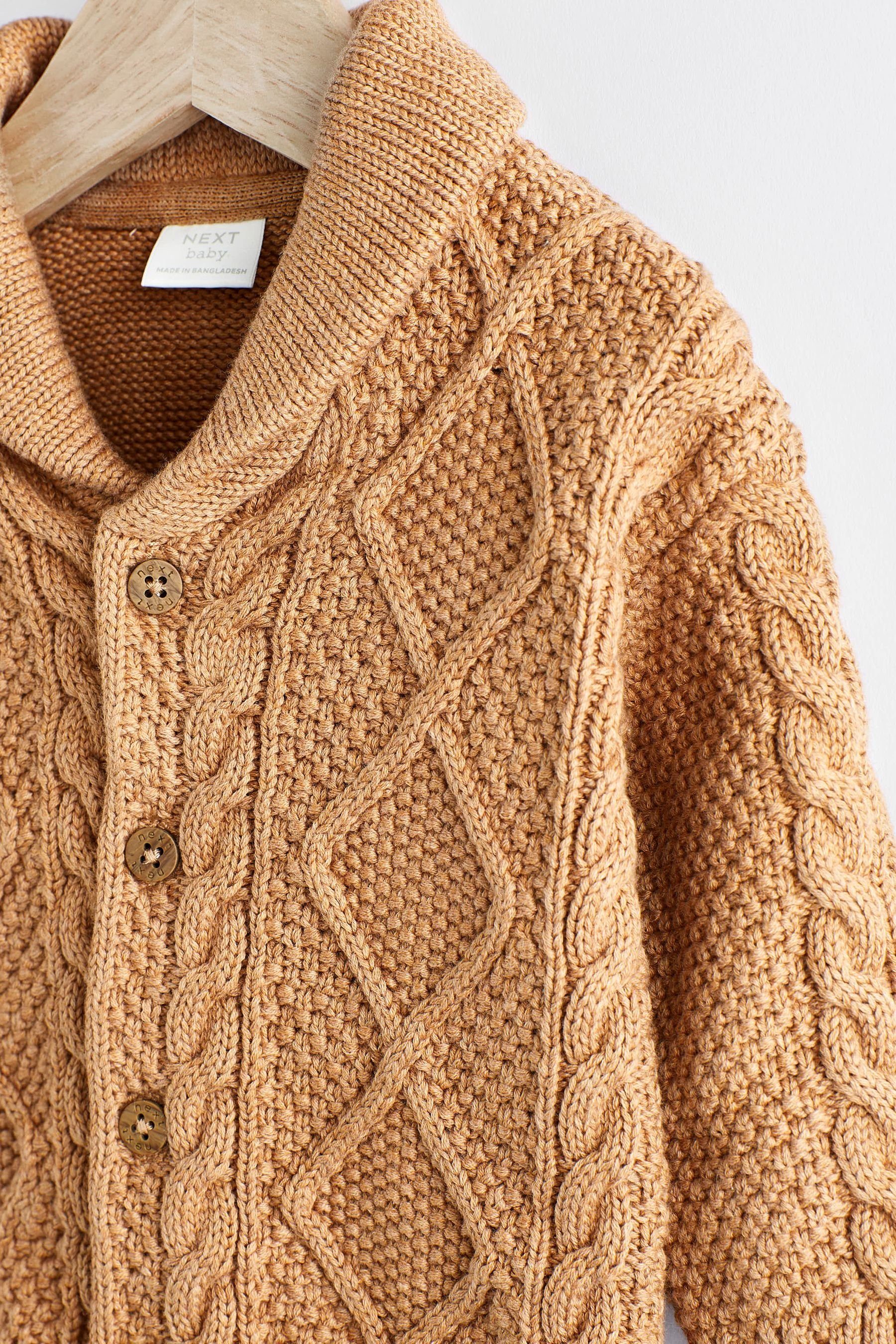 Next Strickjacke Baby-Strickjacke mit Zopfmuster (1-tlg)