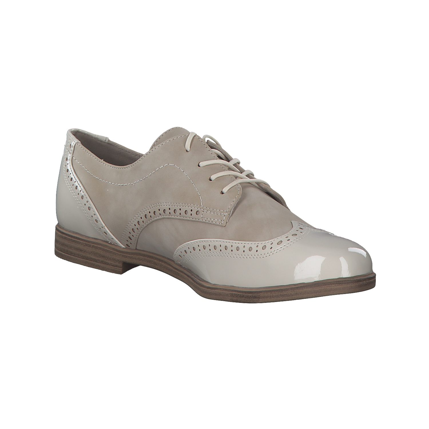 Jana Shoes 23260, Schnürschuhe, Damen, Beige