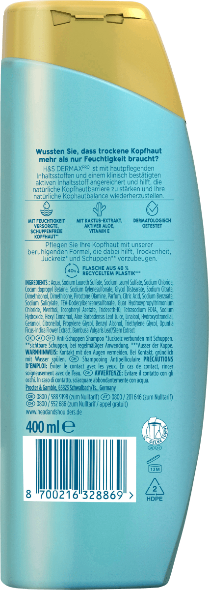 Shampoo Derma x Pro Beruhigend, 400 ml