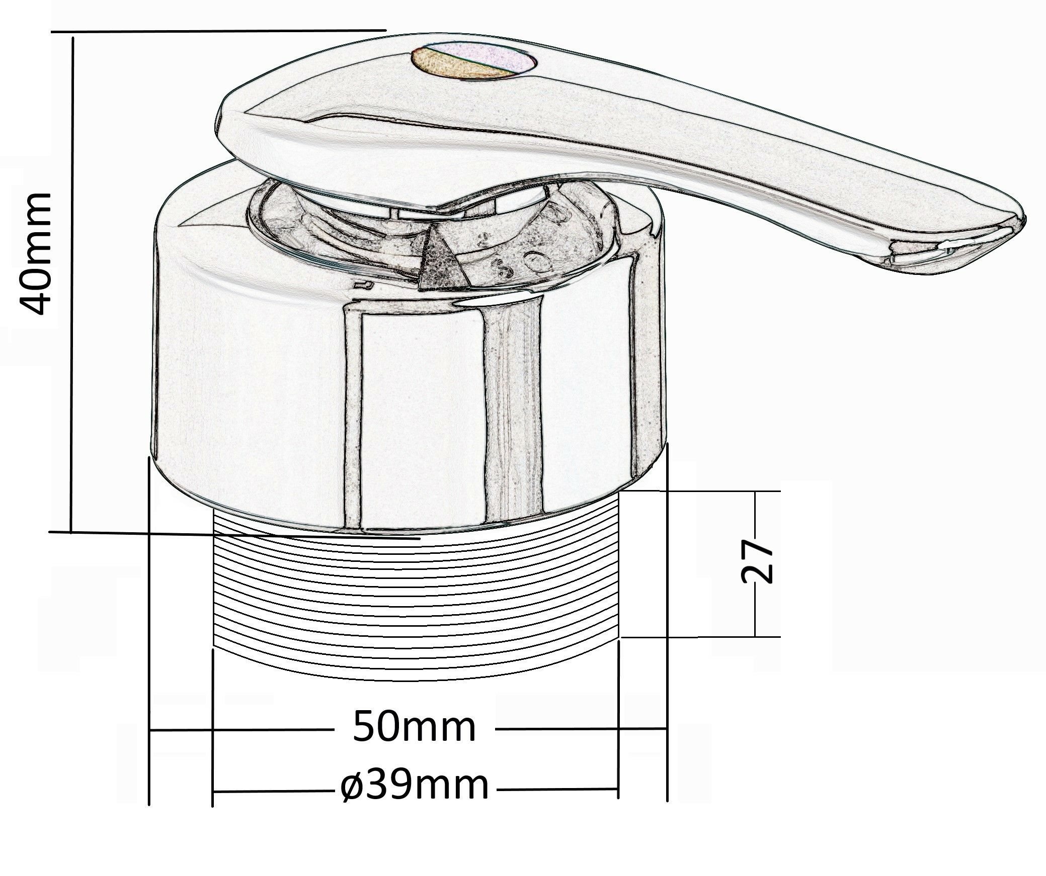 Reich Twist Unterbauhahn