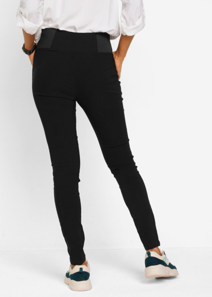 Bengalin-Treggings mit extra breitem High-Waist-Bequembund, knöchellang