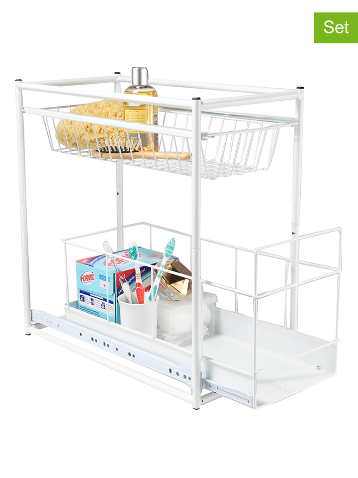 Chefware 2tlg. Set: Schubladen in Weiß - (B)45 x (H)23 x (T)45 cm günstig kaufen onesize