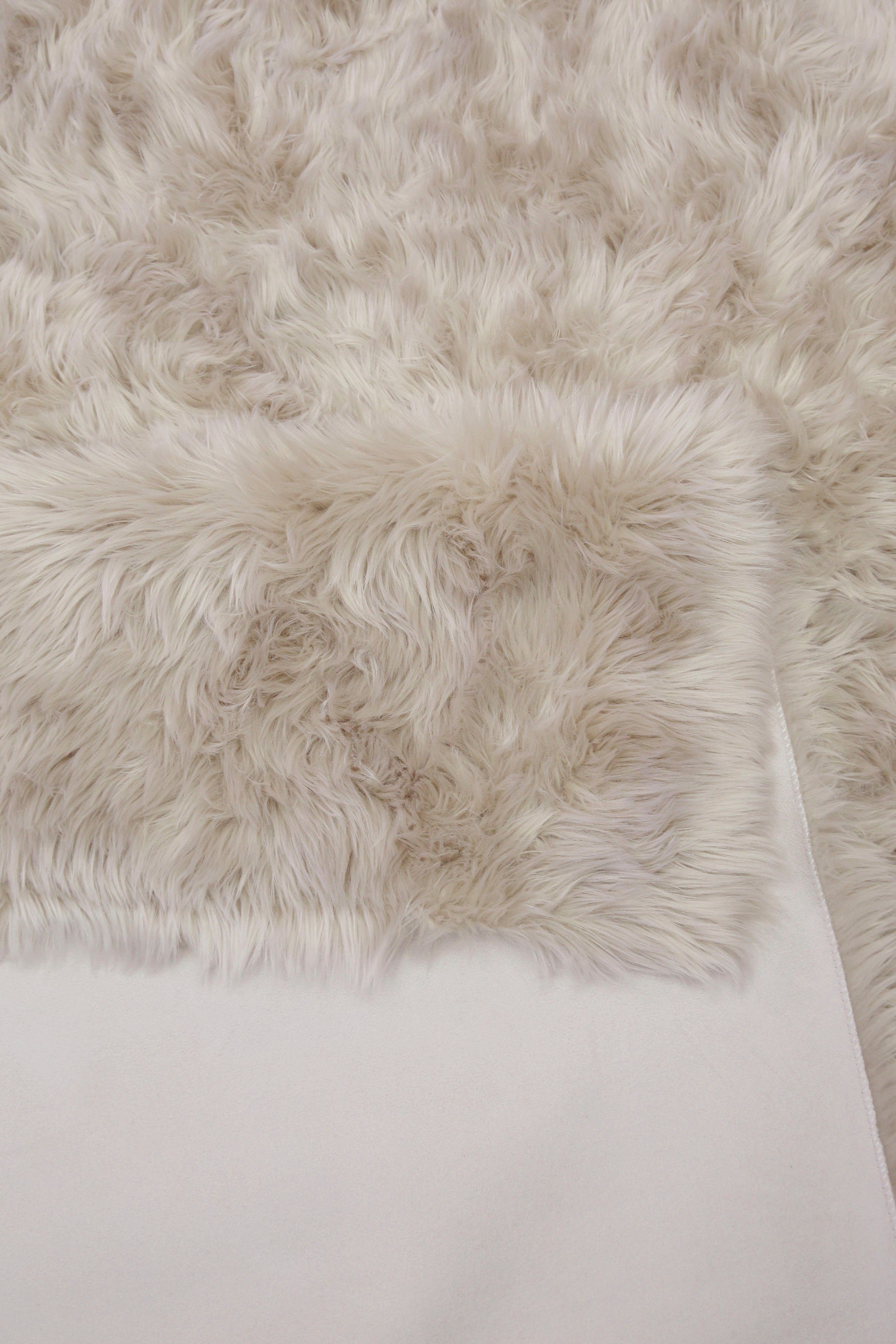 Hochflor-Teppich Dena Teppiche, Home affaire, rechteckig, Höhe: 60 mm, Kunstfell, weich, Uni-Farben, Wohnzimmer, Schlafzimmer, Esszimmer