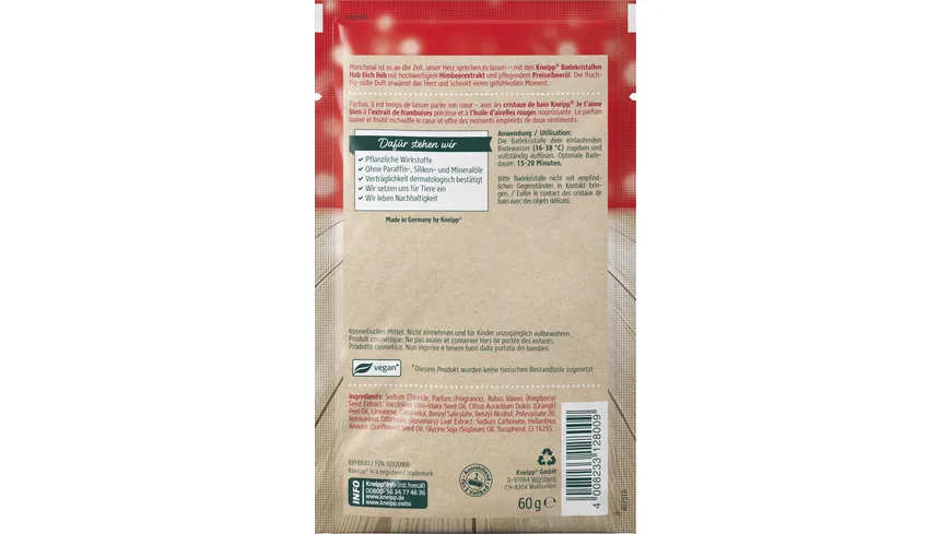 Kneipp Badekristalle Hab Dich Lieb 60 g