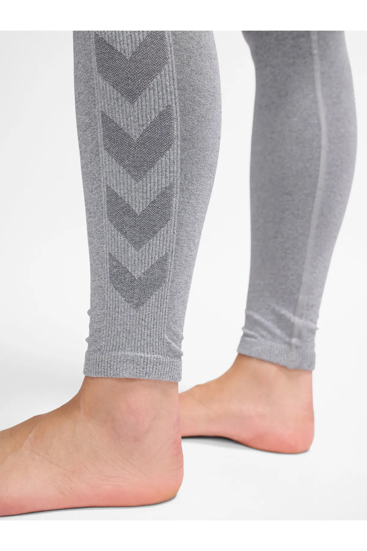 hummel  Sport-Leggings - Grau - Mittlerer Bund
