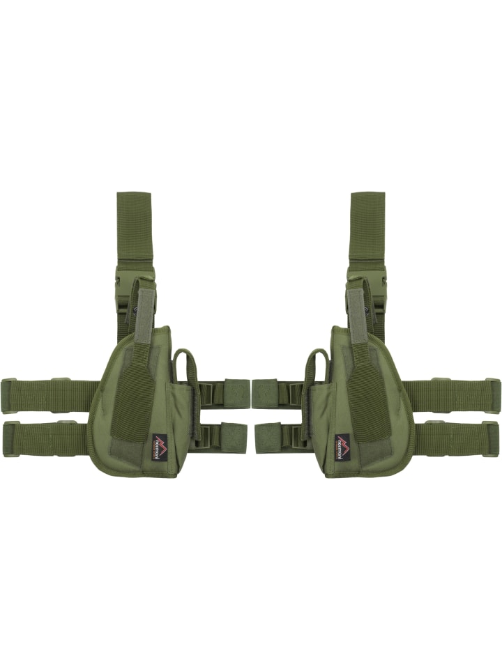 Normani Outdoor Sports Pistolenbeinholster Set für Rechts   Links in Oliv günstig kaufen onesize