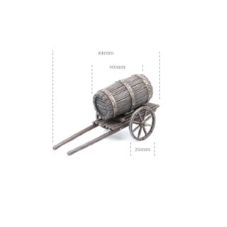 Small Cart with Barrel