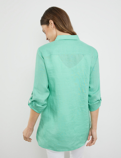 Longbluse aus Leinen