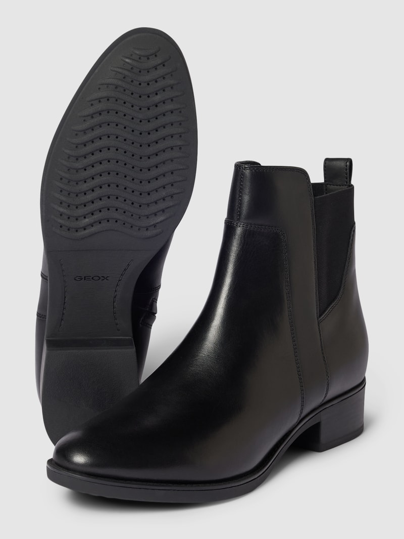 Chelsea Boots aus echtem Leder Modell 'FELICITY' in schwarz