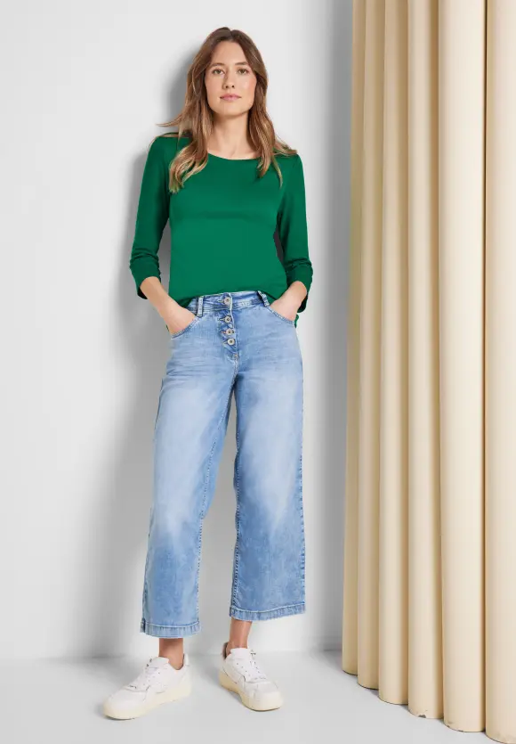 CECIL Basic Shirt mit Rundhals
