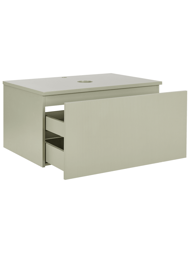 Beliani Badezimmerschrank ALZIRA in Grün - (W) 80 x (H) 40 x (L) 52 cm günstig kaufen onesize