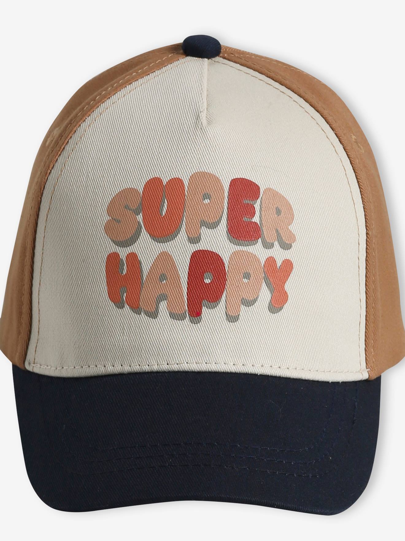Vertbaudet Jungen Baby Cap Super Happy - wollweiß