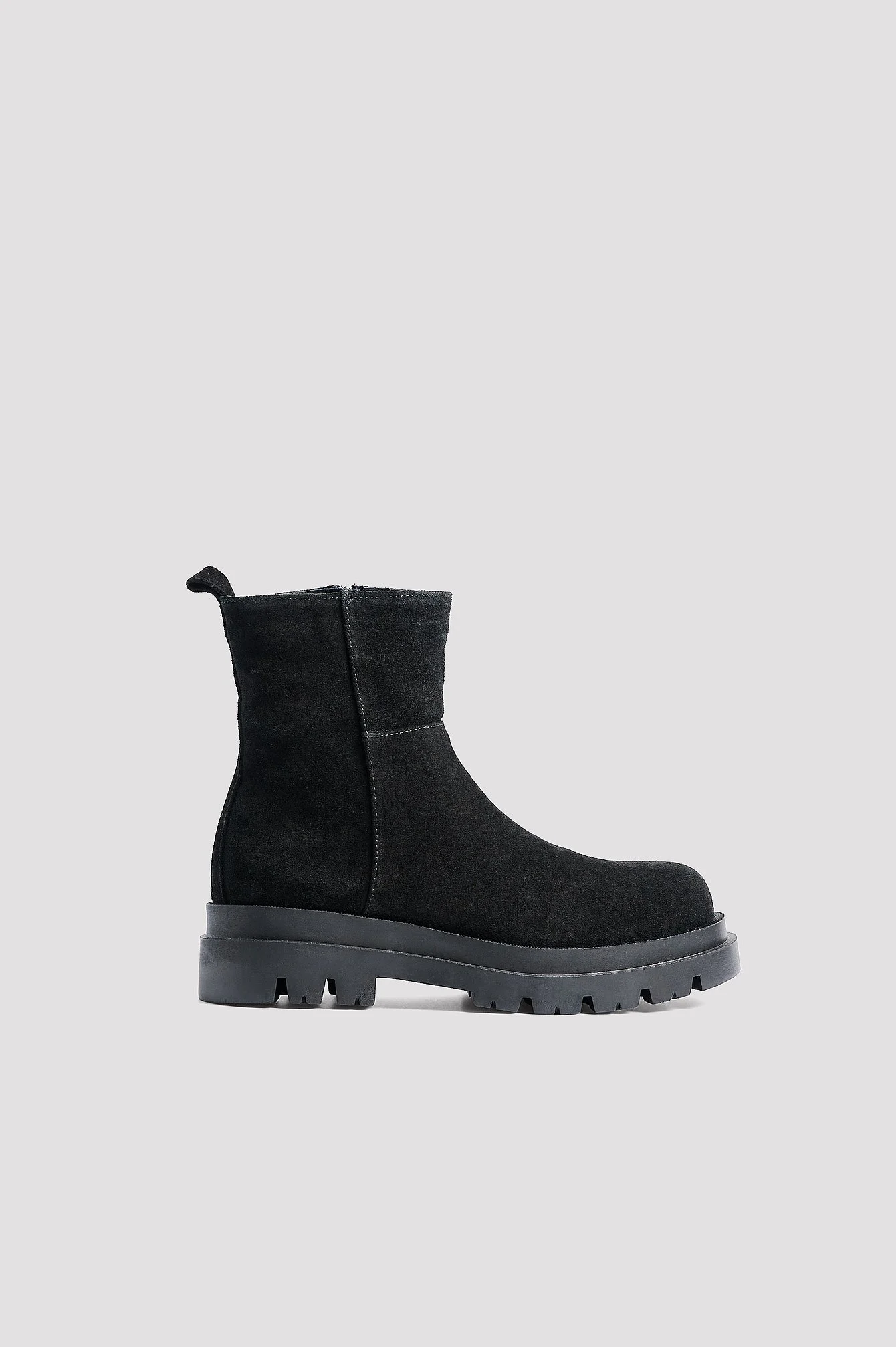 Wildlederstiefeletten mit Teddyfutter