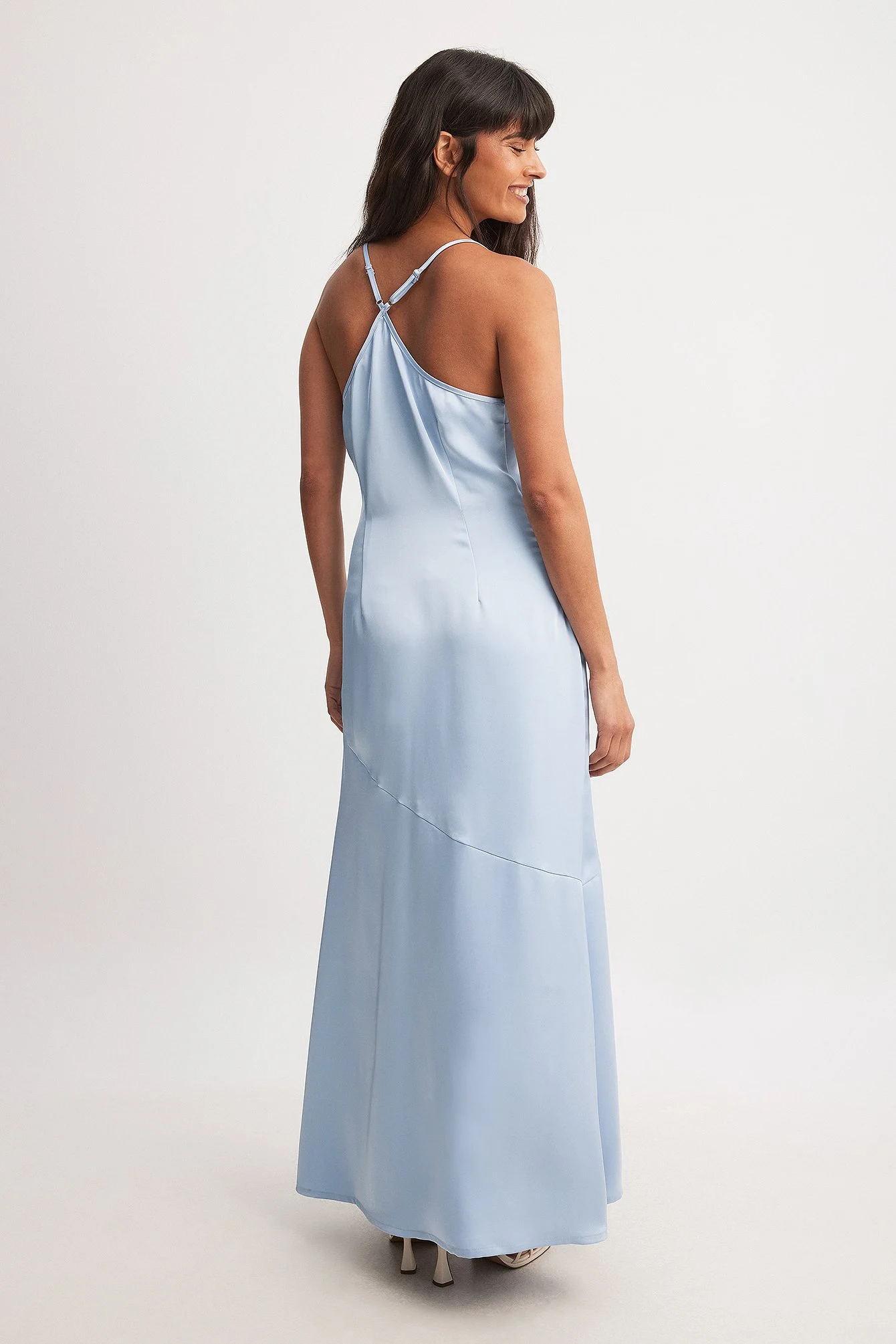 V-Neck Satin Slip Dress