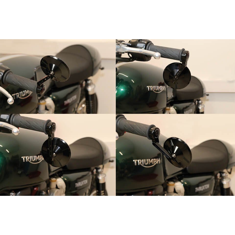 Highsider Motorrad-Additiv MONTANA 2 Lenkerendenspiegel, kurz, Stück