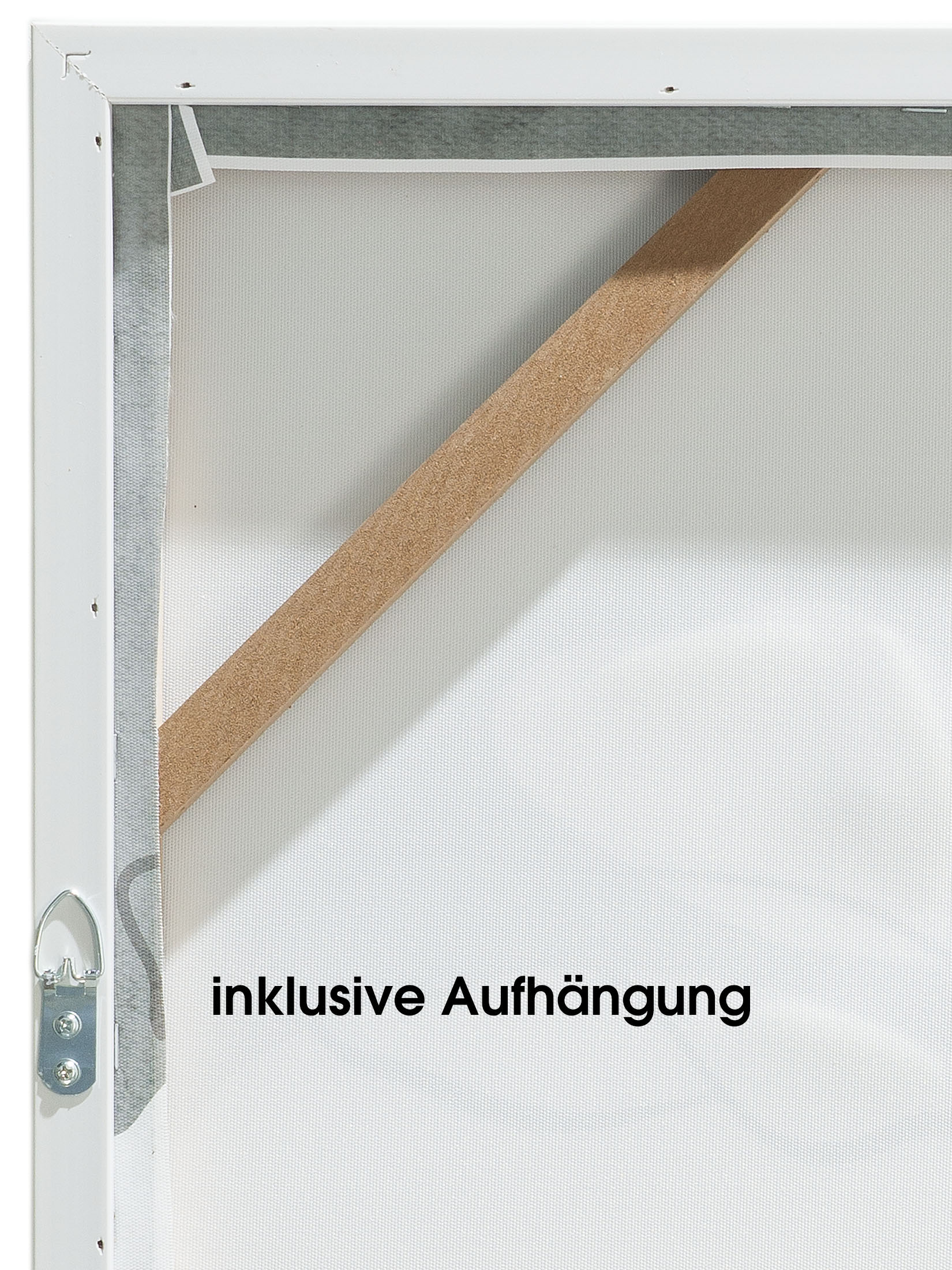 Leavea Leinwand-Druck-handbemalt, Graugrün
