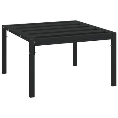 vidaXL Loungesofa Garten-Couchtisch Schwarz 60x60x35 cm Stahl, 1 Teile