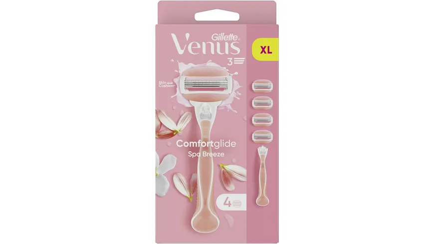 Gillette Venus Klingen + Rasierer Comfortglide Spa Breeze