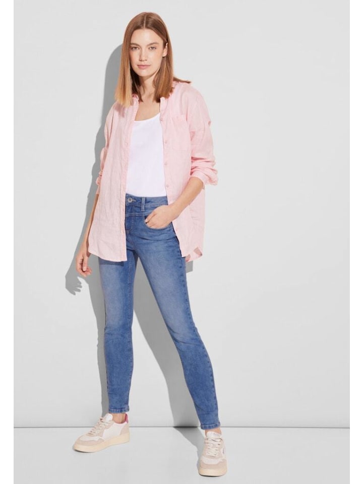 Street One Jeans in light blue random wash günstig kaufen