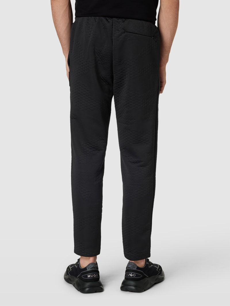 Sweatpants mit Label-Patch Modell 'Havion Lotus' in schwarz