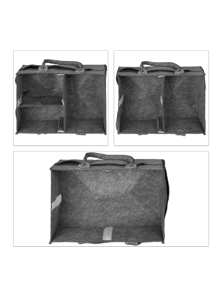relaxdays Baby-Windel-Caddy in Dunkelgrau günstig kaufen onesize