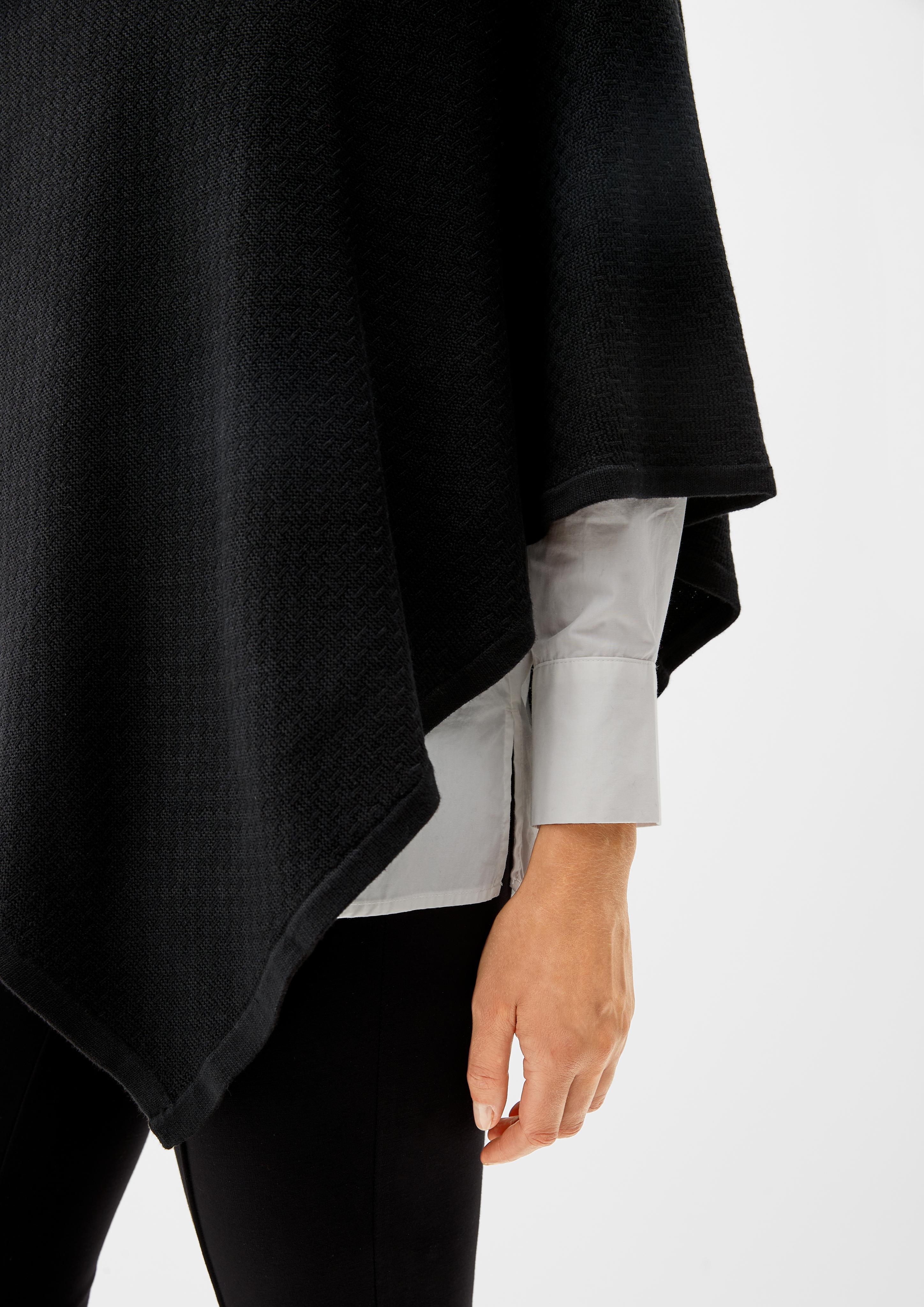 Poncho aus Baumwollmix  2119753-9999