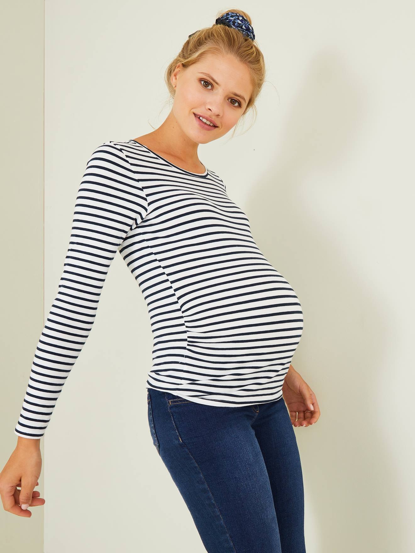 Vertbaudet Umstandsshirt BASIC Oeko-Tex - ocker