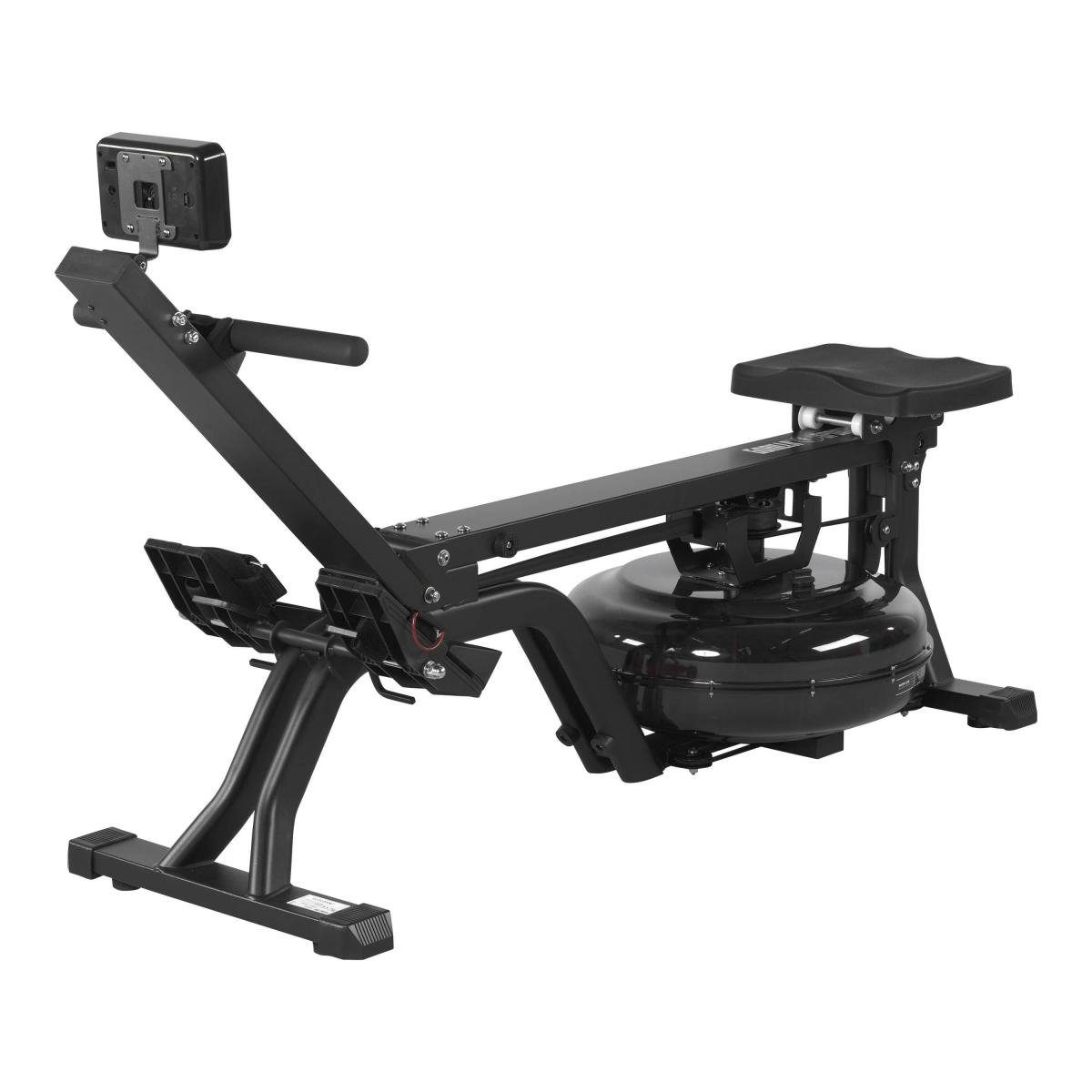 GORILLA SPORTS Rudergerät Wasserrudergerät - LCD-Display, Wasserwiderstand, kugelgelagerter Sitz (1-tlg)