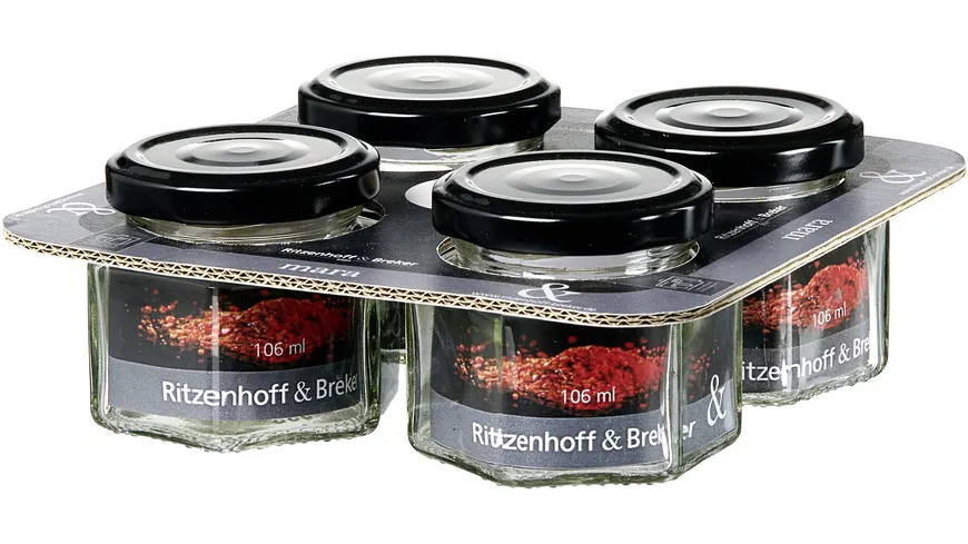 Ritzenhoff & Breker Mara Vorratsglas 4er Set 106ml transparent